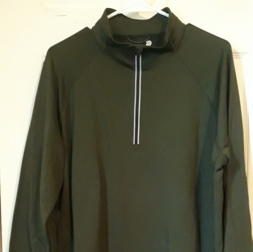 Mens long sleeve 1/4"zip up shirt by All In Motion